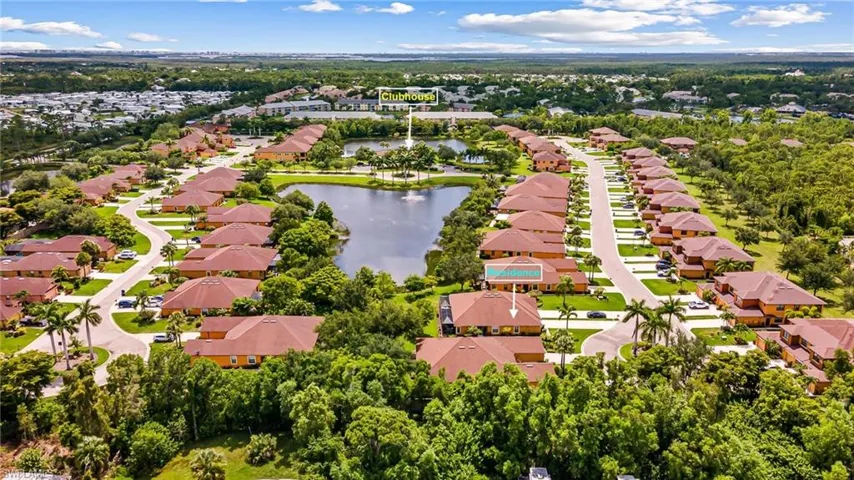 Aerial view looking west