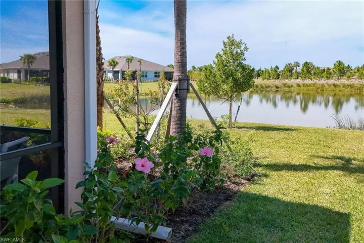 Long Views of yard and small lake/pond