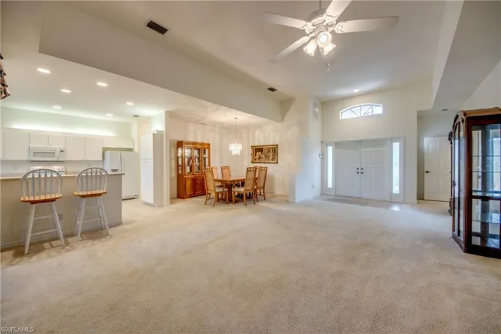 Looking to formal dining area