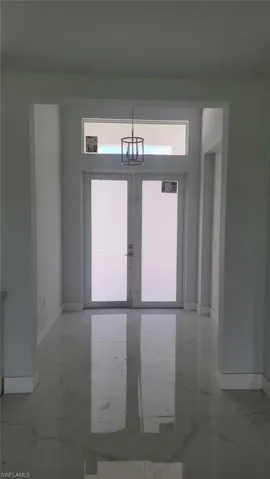 View of tiled spare room