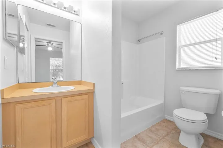 En-suite primary bath includes walk-in closet