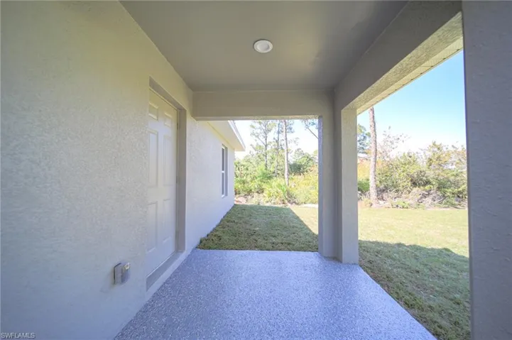 Coved And Epoxy Coated Lanai!