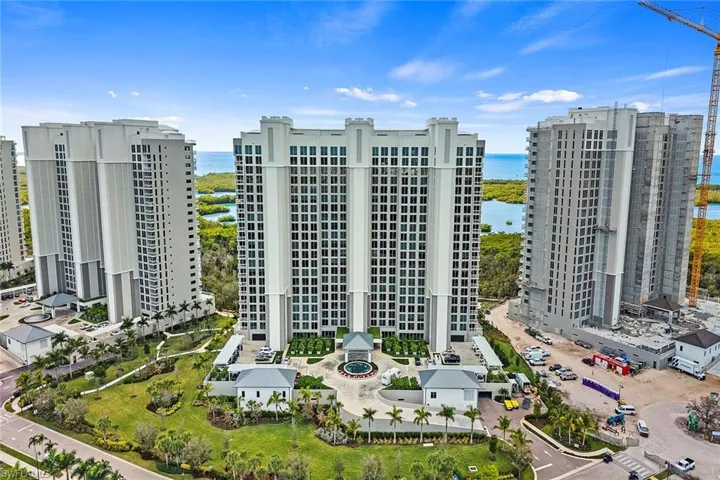 Drone / aerial view of a large body of water