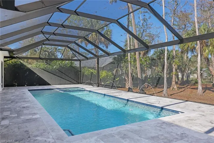 Oversized saltwater  gas heated pool%