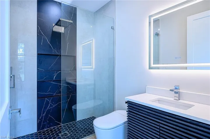 Guest bath with smart toilet