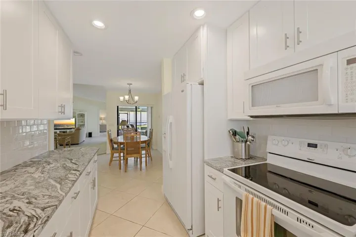 Kitchen toward dining room