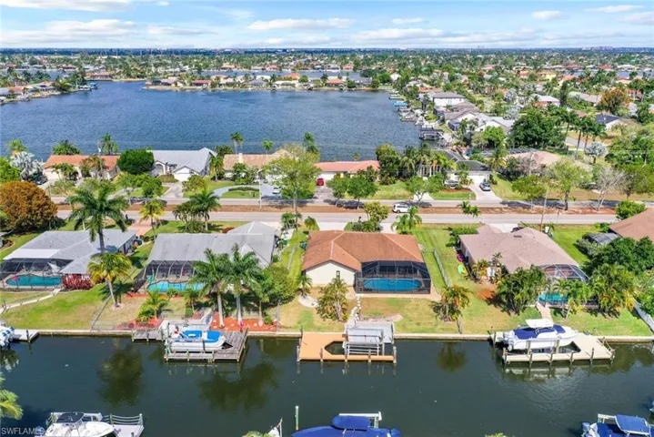 Ariel view of property