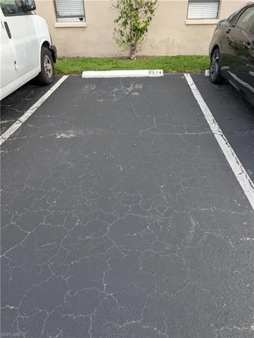 View of uncovered parking lot