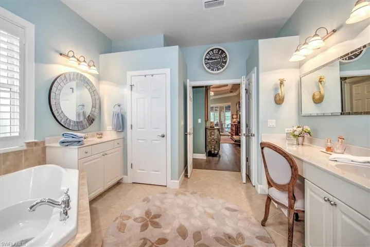 Truly elegant, with a soaking tub and a large walk-in shower