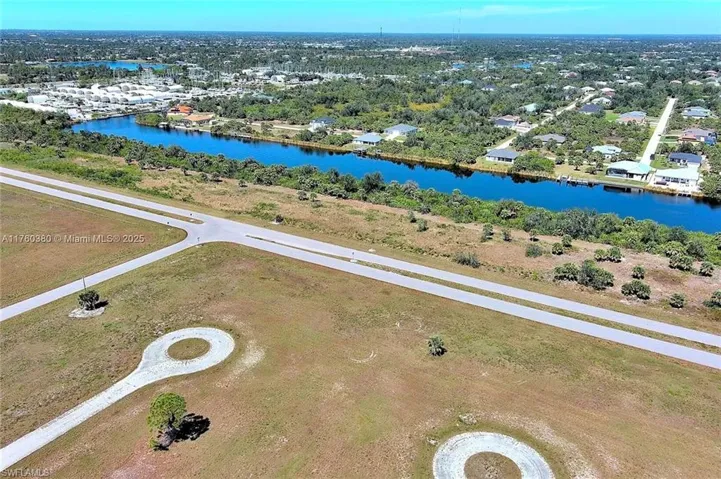 Drone / aerial view of a large body of water