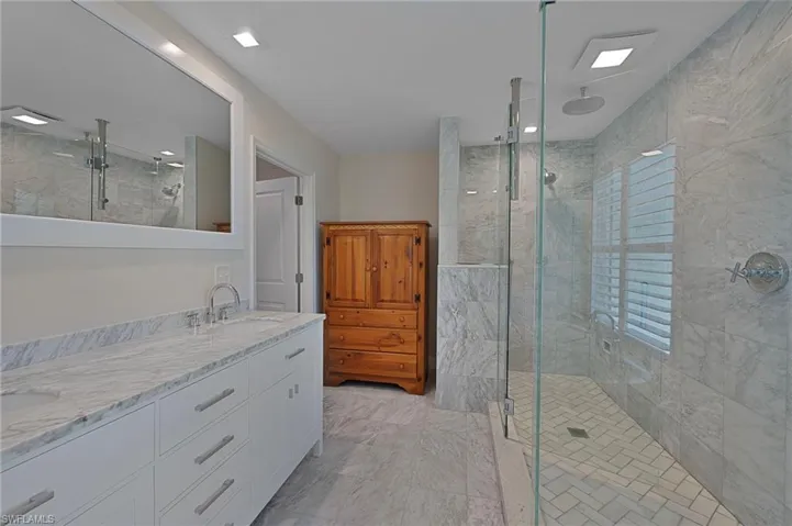 Plenty of room for two in primary bathroom!
