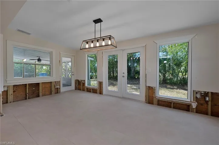 View of dining room from the living room.