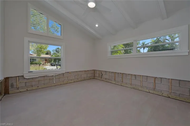 Formal living room is just off the kitchen.