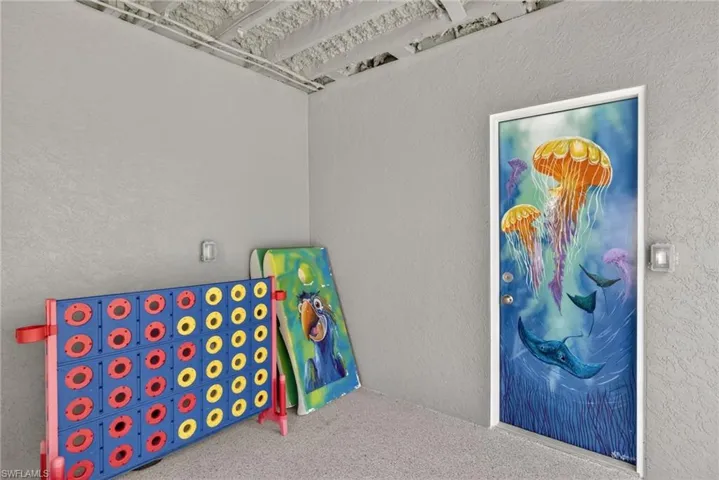 Cool murals and artwork throughout property as well as games for fun times!