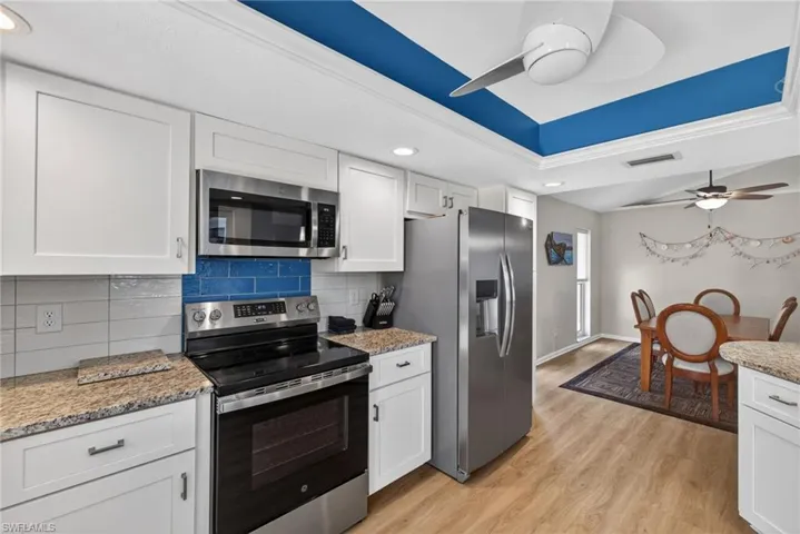 PLenty of cupboard space and all new appliances!