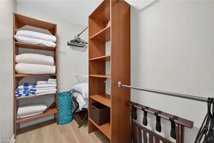 Large customized closet in Master bedroom!