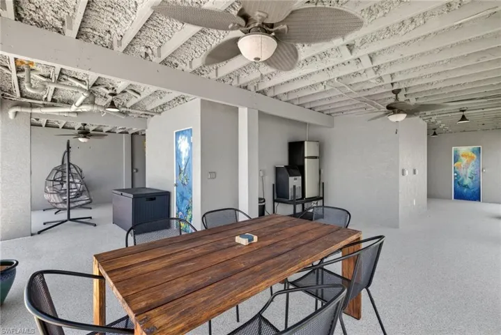 Downstairs covered outdoor space!