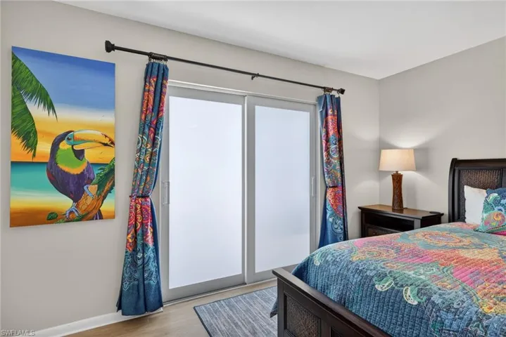 Mater bedroom sliders with FROSTED GLASS = PRIVACY + PLENTY OF LIGHT!