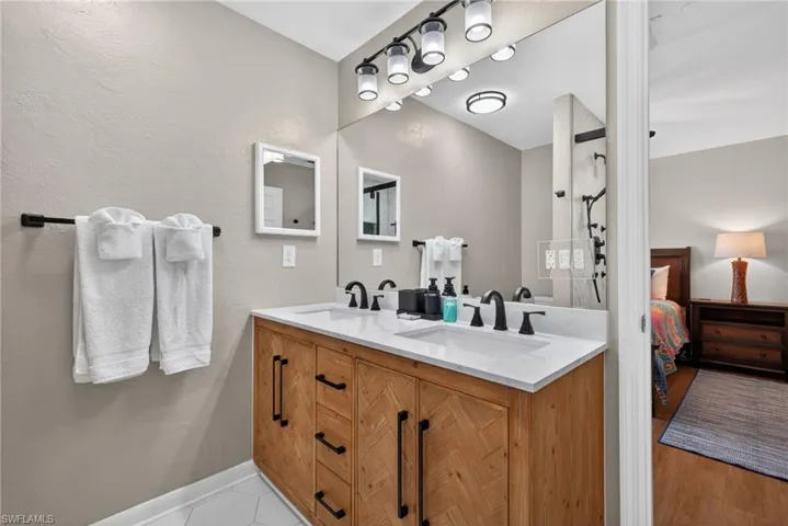 Master bath vanity