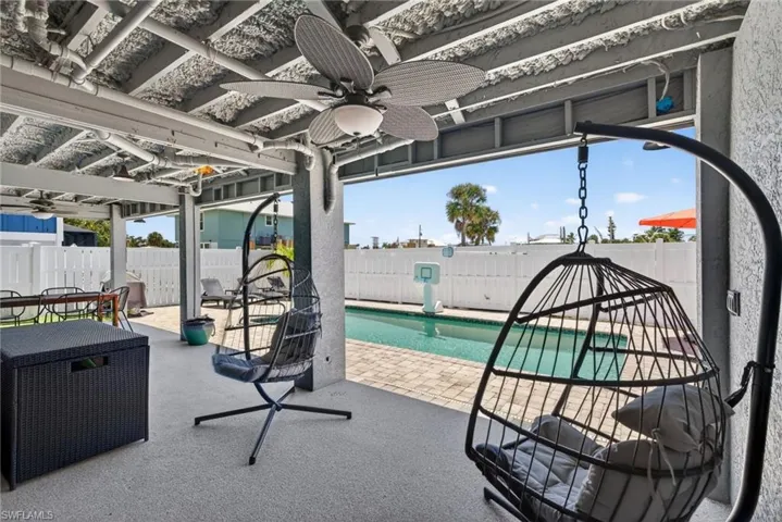 Downstairs covered outdoor space!