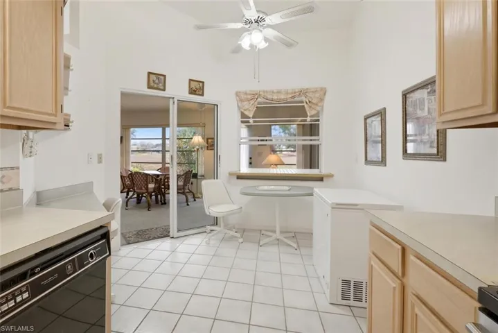 Space for a table and chairs