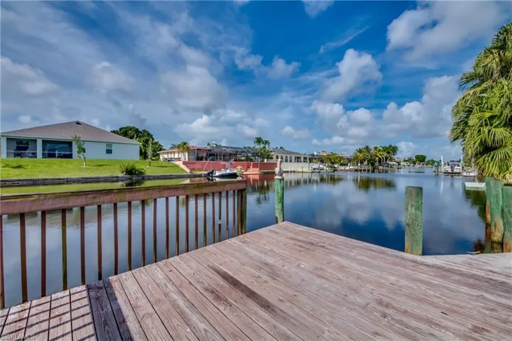 Dock featuring a water view