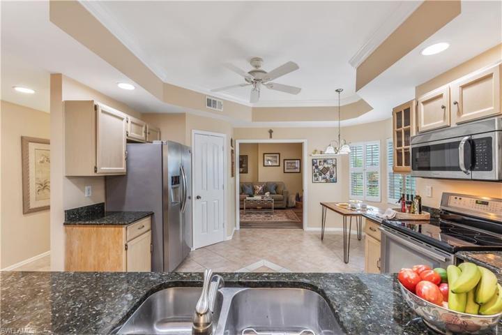 Kitchen view to den