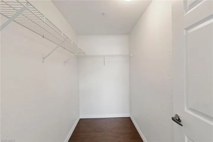 Spacious closet featuring wood finished floors