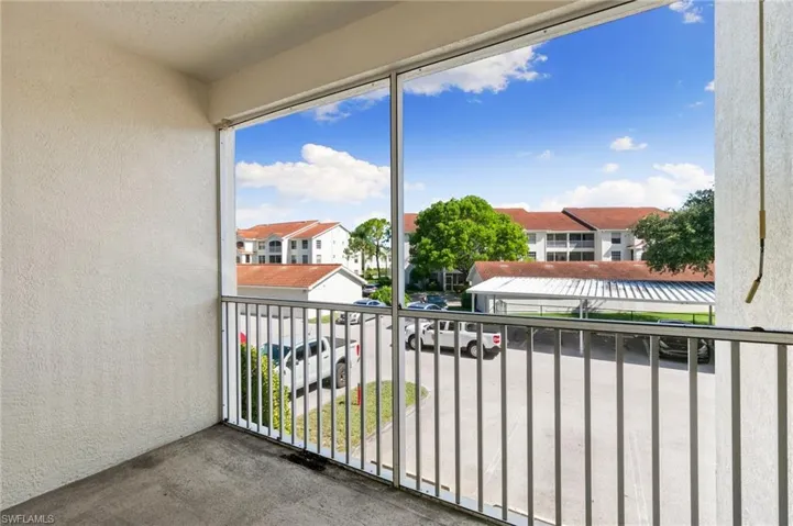Balcony featuring a residential view