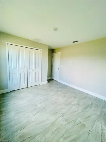 Bedroom with a closet