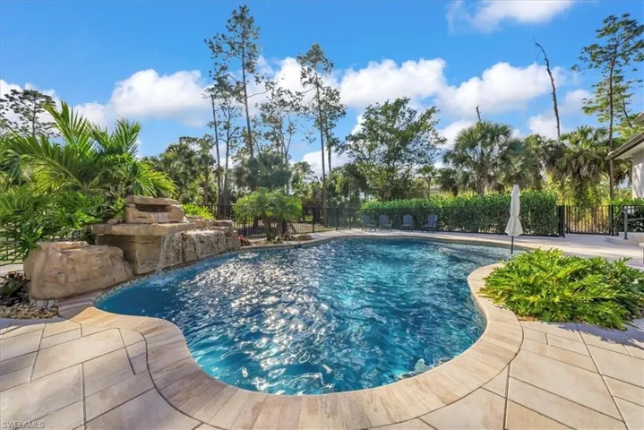Pool with Waterfall Feature