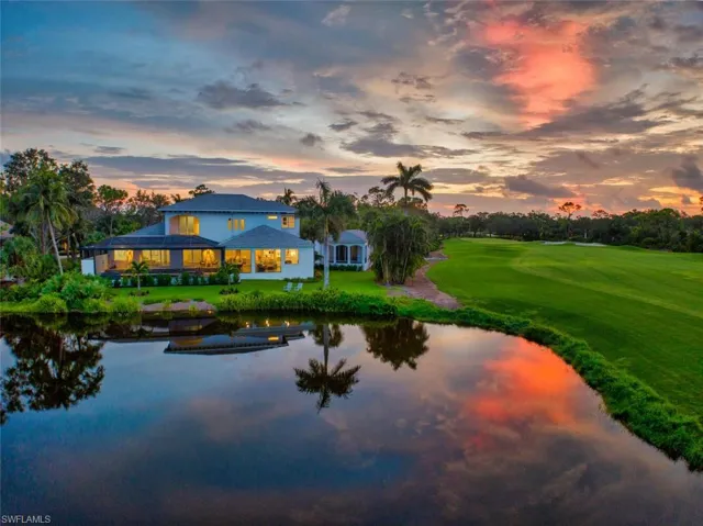 Water view featuring a gazebo