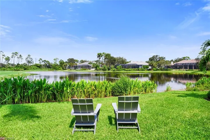 View of yard featuring a water view