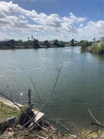 View looking southeast at the intersecting canals.