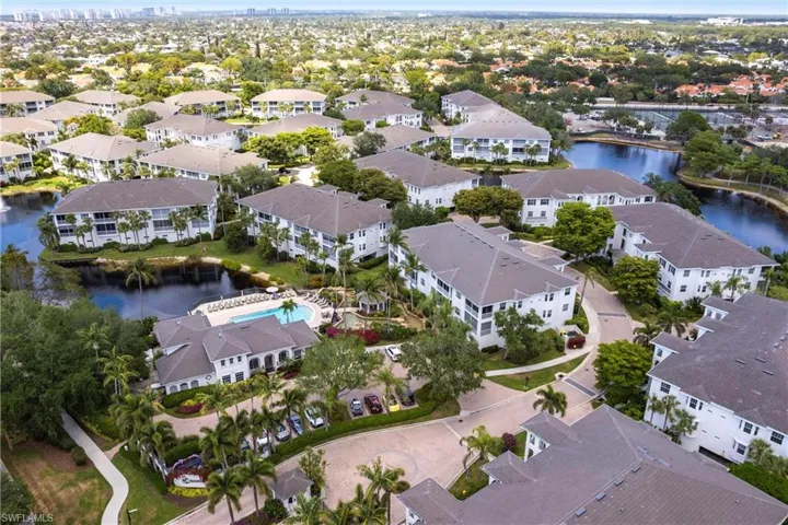 Bird's eye view with a residential view and a water view