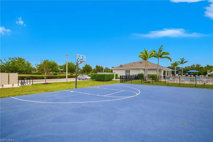 View of basketball court featuring community basketball court