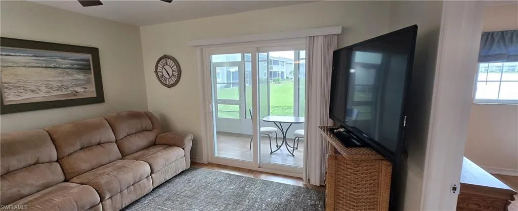 Living area looking out to lanai
