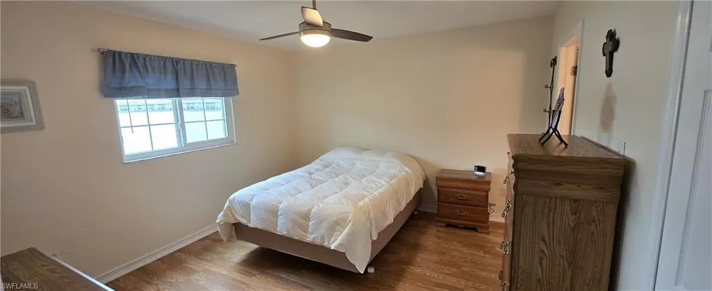 Master bedroom from living room