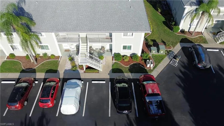 Aerial view from above front of property
