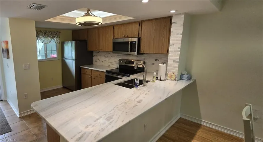 Kitchen from dining area