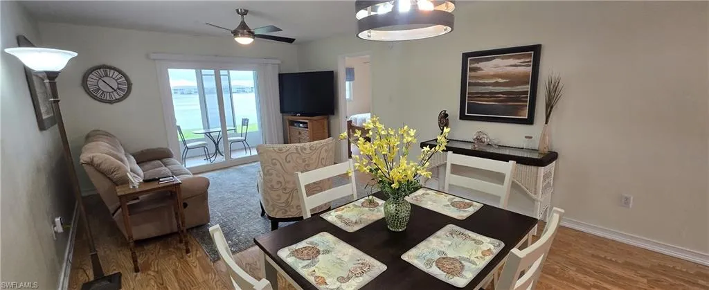 Dining area from kitchen