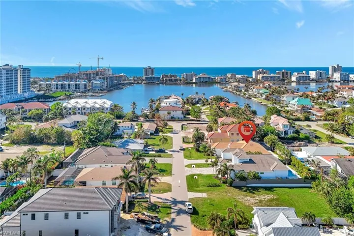 Aerial view looking towards Gulf of Mexico