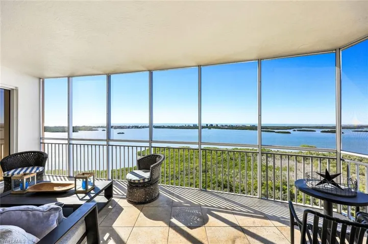 Breathtaking views of Estero Bay and the Gulf beyond.