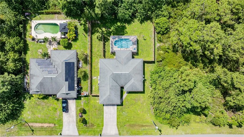 Birds eye view of property!