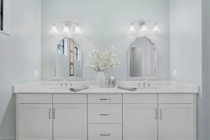 Bathroom with double vanity