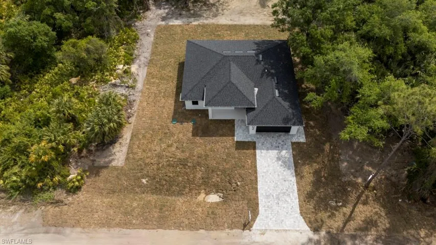 Birds eye view of property