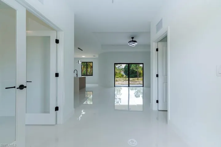 Hallway with visible vents
