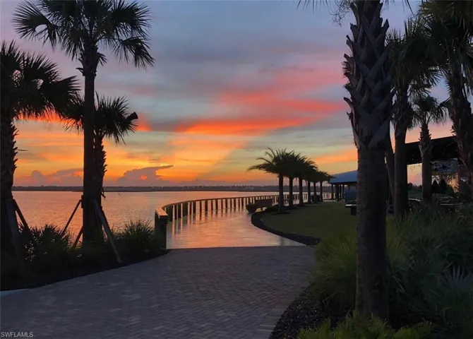 Walkway along the lake by Lake House restaurant.