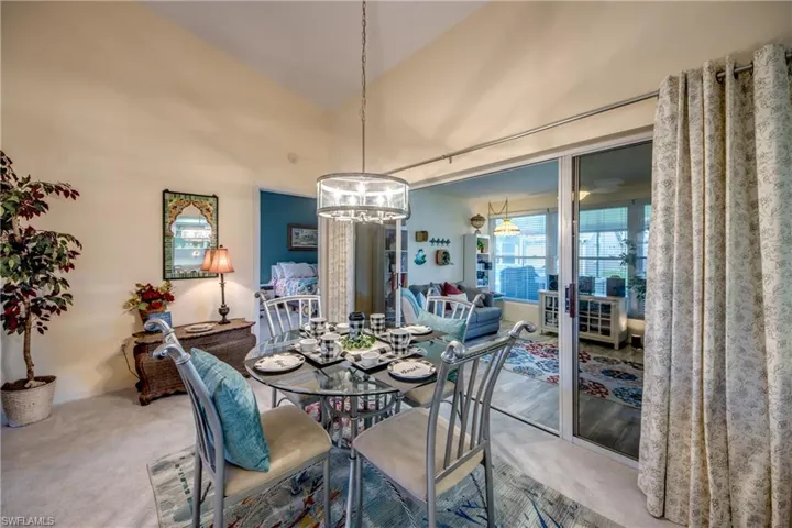 DINING AREA LOOKING TO MASTER BEDROOM.