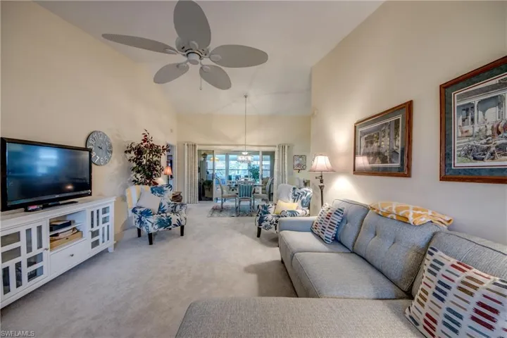 GREAT ROOM BOASTS NEW CARPET IN SPRING OF 2024.  NEW FAN AND FRESHLY PAINTED.